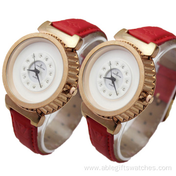 Top Selling Couples Leather Wrist Quartz Watch